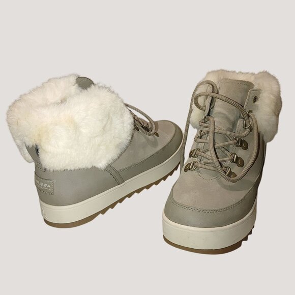 Koolaburra Shoes - UGG Womens Winter Boots Size 9 Koolaburra Faux Fur Lined Beige  White